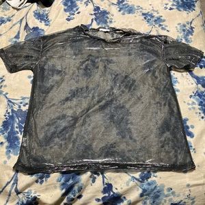 Metallic Mesh Tee, Size large